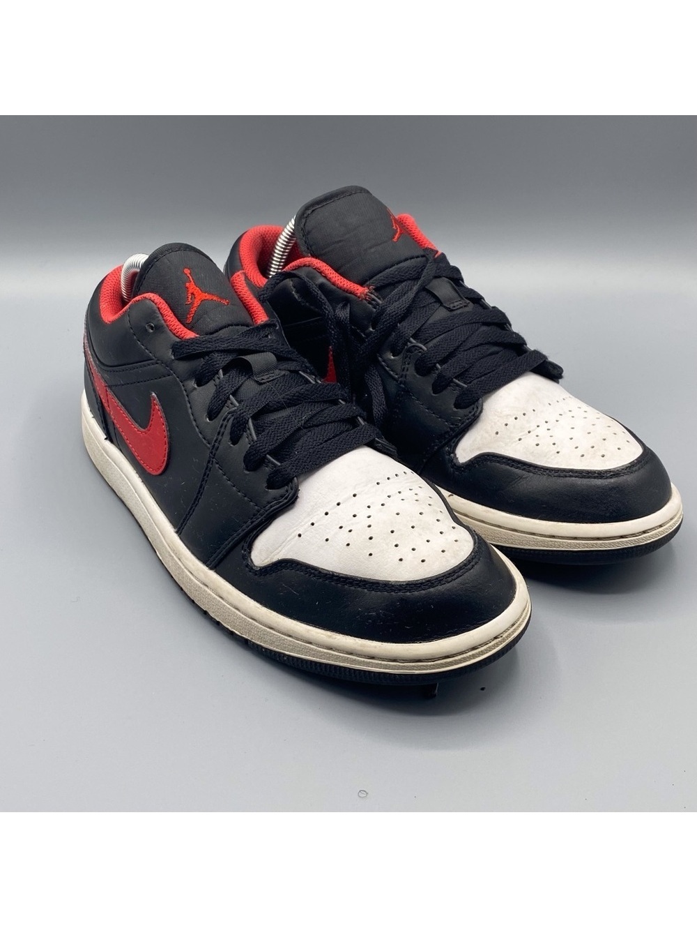Nike Air Jordan 1 Low White Toe Black Fire Red